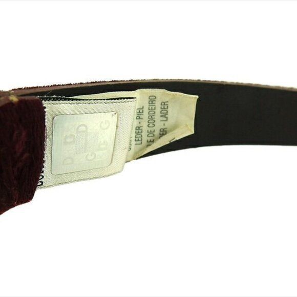 DOLCE&GABBANA belt Bordeaux gold Women Authentic secondhand main image 6